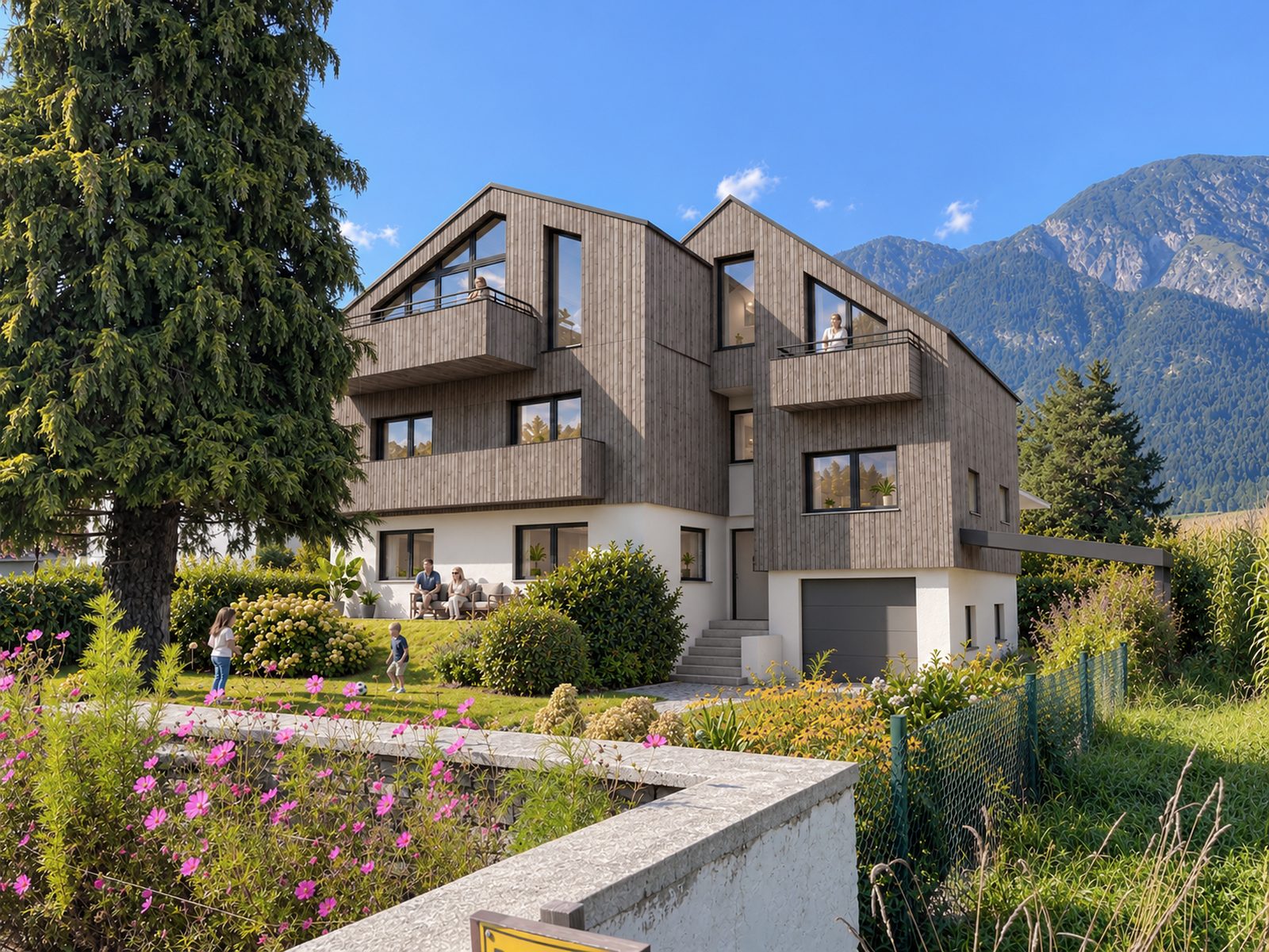 Einfamilienhaus Rumersteig – Visualisierung nach der Sanierung